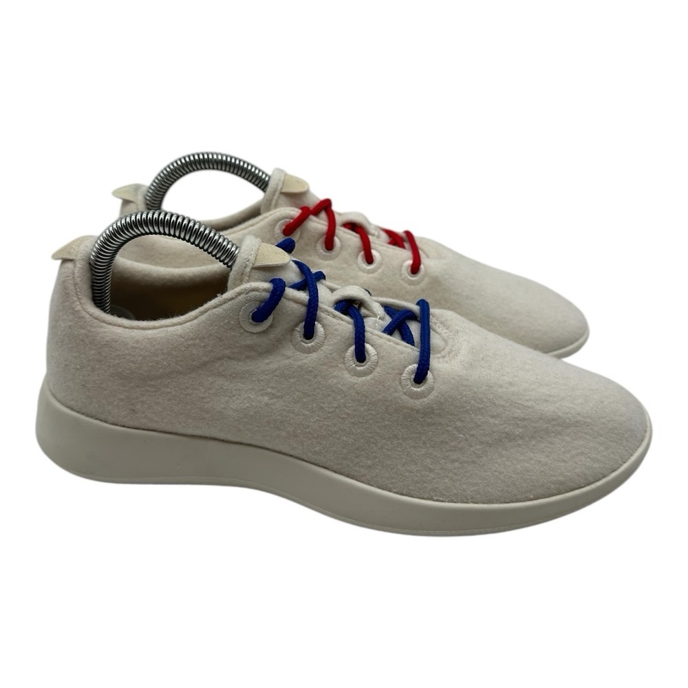 Allbirds Wool Runner Running Shoes Womens Size 9 White Lace Up Athletic Sneakers